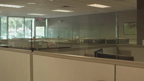 GLASS CUBICLES Stock Footage 217548816