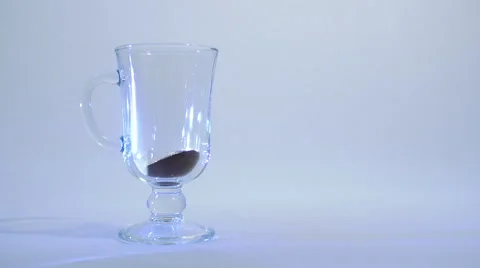 Glass cup of coffee Stock Footage 51723667