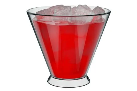 Glass cup, ice Stock Illustration