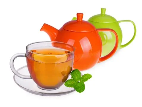Glass cup of tea Fotos Stock