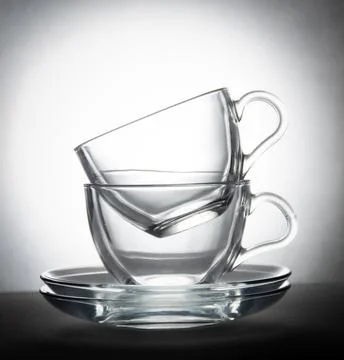 Glass cups Stock Photos