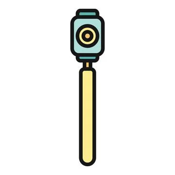 Glass cutter tool with circular wheel icon Stock Illustration
