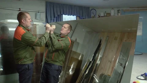 Glass cutting. Stock Footage 167591168