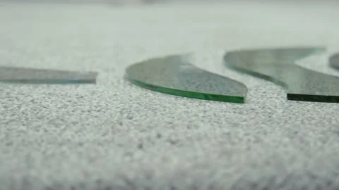 Glass cutting. Stock Footage 167591186
