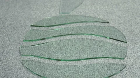Glass cutting. Stock Footage 167591190
