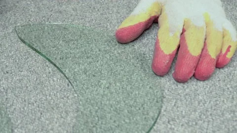 Glass cutting. Stock Footage 167591204