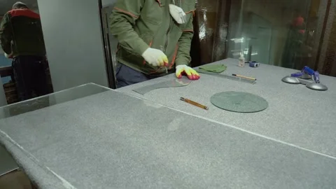 Glass cutting. Stock Footage 167591248