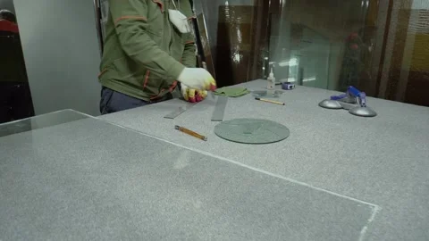 Glass cutting. Stock Footage 167591253