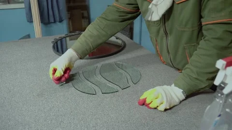 Glass cutting. Stock Footage 167591263