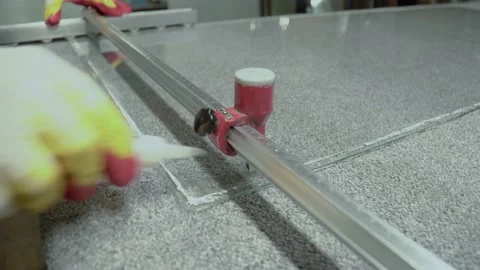 Glass cutting. Stock Footage 167591274