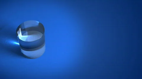 Glass cylinder background Stock Footage