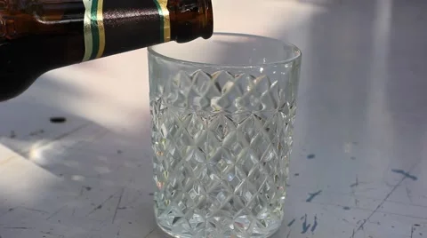 Glass of dark beer Stock Footage 41762527