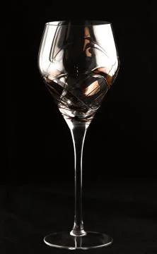 Glass on dark Stock Photos