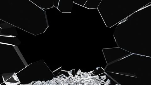 Glass debris in 3d rendering isolated design Premium Psd Illustrazione stock