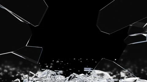 Glass debris in 3d rendering isolated design Premium Psd Illustrazione stock