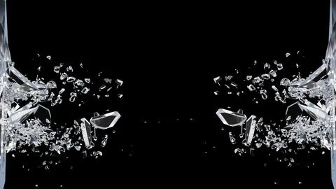 Glass debris in 3d rendering isolated design Premium Psd Ilustración de archivo