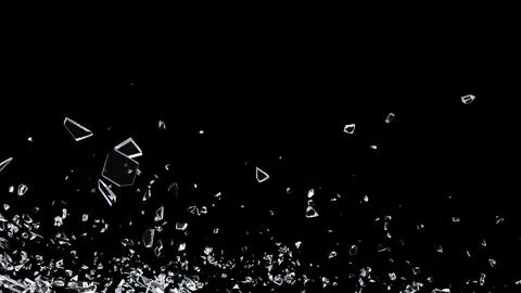 Glass debris in 3d rendering isolated design Premium Psd Illustrazione stock