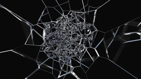 Glass debris in 3d rendering isolated design Premium Psd Stock Illustration