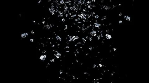 Glass debris in 3d rendering isolated design Premium Psd Stock Photos