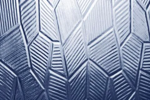 Glass with decorative abstract pattern Foto stock