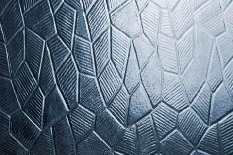 Glass with decorative abstract pattern Stock Photos