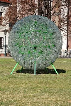 Glass decorative in park Stock Photos