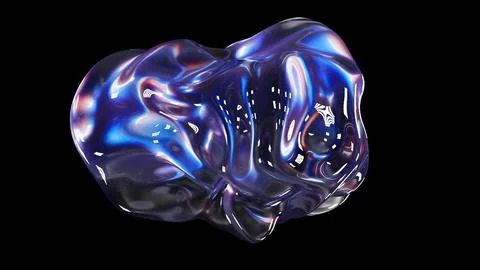 Glass deformation sphere Stock Illustration