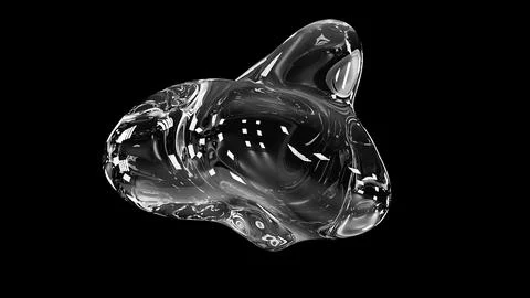 Glass deformation sphere Stock Illustration