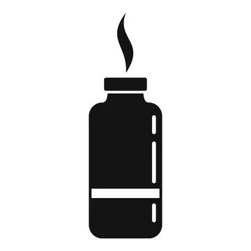 Glass diffuser icon, simple style Stock Illustration