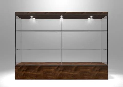 Glass Display Cabinet Stock Illustration