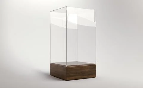 Glass Display Case Stock Illustration