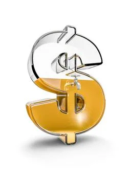 Glass dollar 스톡 일러스트