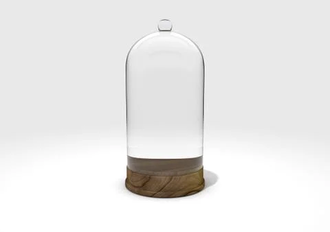 Glass Dome Display Case Stock Illustration