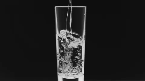 Glass with a drink Stock Footage 121411673