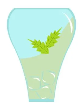 Glass with a drink Illustration