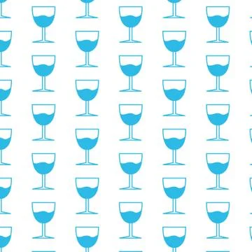 Glass Drink pattern background 스톡 일러스트