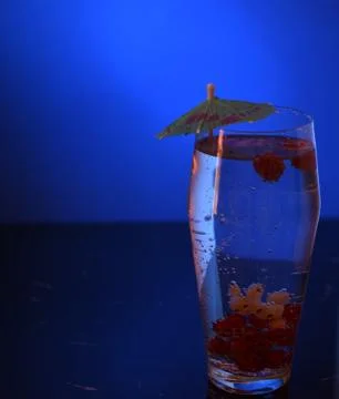 Glass with a drink. Stock Photos