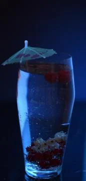Glass with a drink. Stock Photos