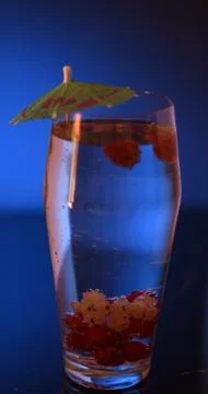Glass with a drink. Stock Photos
