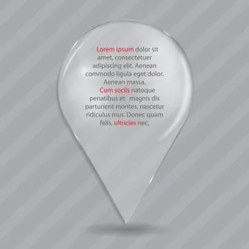 Glass Drop Frame on Abstract Background Vector Illustration Stock Illustration