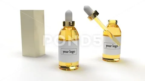 Glass Dropper mock up PSD 模板