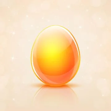 Glass easter egg Stock Illustration