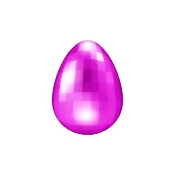 Glass Easter Egg. Precious stone for logo design. Eggs Hunt. Festive holidays Stock Illustration