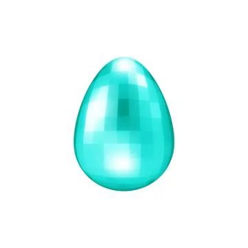 Glass Easter Egg. Precious stone for logo design. Eggs Hunt. Festive holidays Stock Illustration