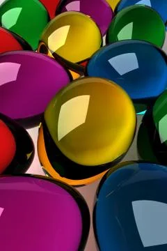 Glass easter eggs Stock Illustration