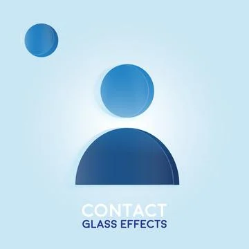 GLASS EFFECTS CONTACT Stock Illustration