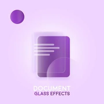 GLASS EFFECTS DOCUMENTS Stock Illustration