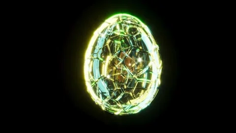 Glass egg Easter bg able to loop endless 库存影片 331434653