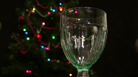 Glass Of Egg Nog Stock Footage 306487