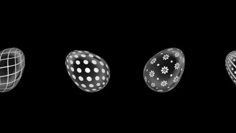 Glass eggs Stock Footage 304757709